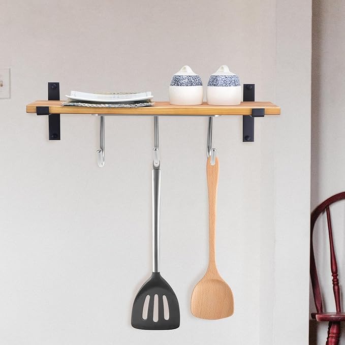 Cabilock Under Cabinet Mug Hanger Metal Coffee Mug Holder with 3 Rotatable Hooks Kitchen Cup Rack for Cabinet Storage and Household Organization
