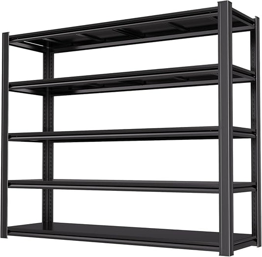 72“H Garage Shelving Heavy Duty Storage Shelves 3500 LBS Adjustable Metal Shelving Uints and Storage for Garage,Warehouse,School,Commercial,Business，62 "W x 24 "D x 72 "H (72 * 62 * 24)