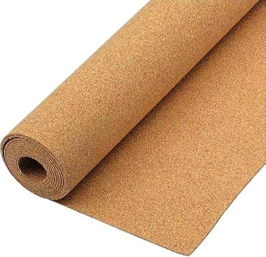 Natural Cork Board Textured Vinyl Wrap Underlayer Shelf Sheet Roll Drawer Liner (16 inches x 2ft)
