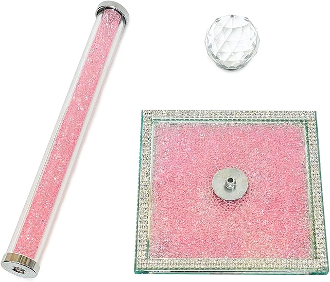Crystal Paper Towel Holder Countertop Bling Pink Paper Towel Holder Stand
