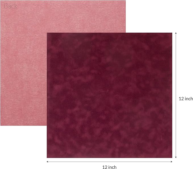 S.E.I 12-Sheet Velvet Paper, 12 by 12-Inch, Wine