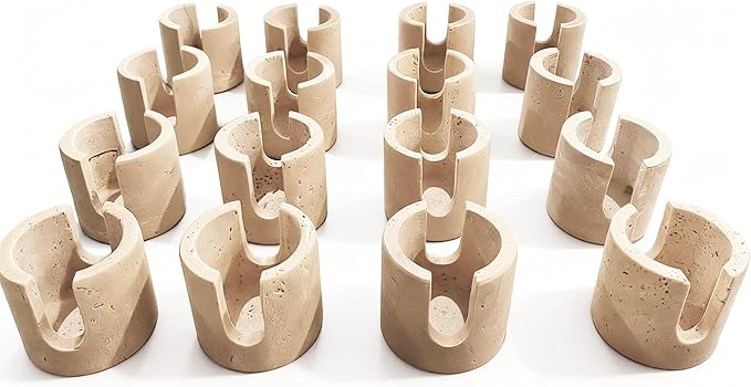 Natural Travertine Sponge Holder & Drying Rack for Kitchen Sink Non-Slip Grip Fast-Absorbing Stone Sponge Caddy Organizer Sturdy Bathroom or Kitchen Counter Accessory Beige