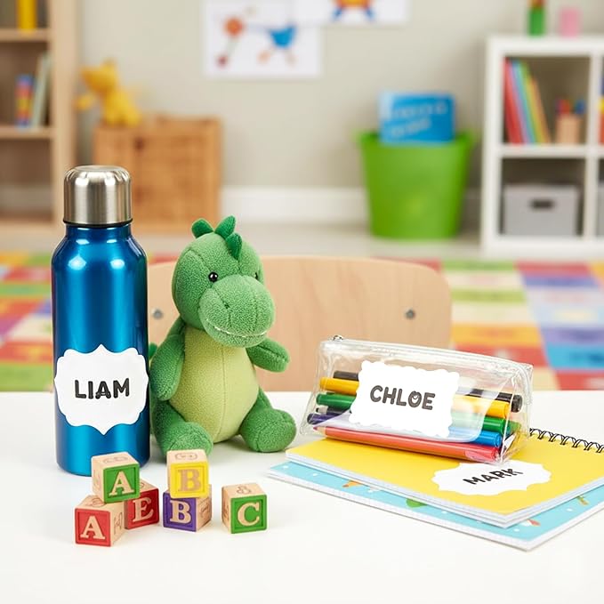 SallyFashion 200PC Label Stickers, 3x2 Inch Canning Labels for Mason Jars, All-Purpose Self-Adhesive Handmade Stickers for Bottles, Canning Supplies, Present Tags(White)