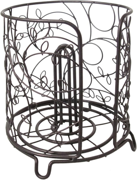 iDesign Steel Free-Standing Paper Towel Holder, The Twigz Collection – 7.5" x 7.5" x 8", Bronze