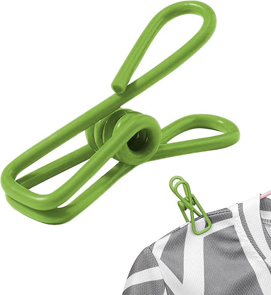 Multipurpose Metal Bag Clips - 2 Inch Colorful Sealer for Sealing Food, Paper Holder, Clothesline Clip for Laundry Hanging, Kitchen Bags (Grass Green, 36PCS)