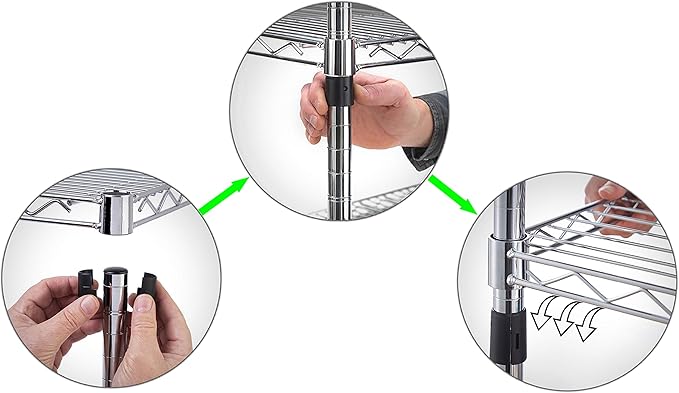 14" Deep x 36" Wide x 96" Height Wire Shelving Kit | 10-Tier | NSF Commercial Storage Rack Unit