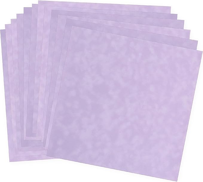 S.E.I Lavender Velvet Paper, Felt Fabric For Drawer and Jewelry Box Liner, 12" x 12" - 12 Sheets