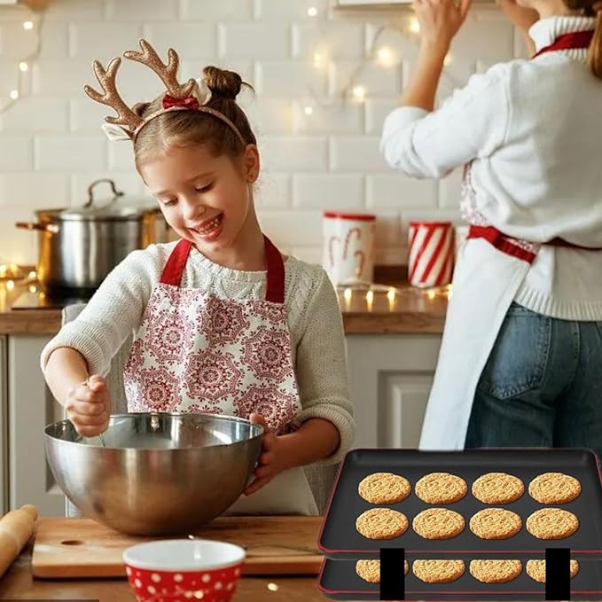 20 Piece Reusable Baking Tray Stacker, Space Saving Fixed Cookie Tray Stacker, Cookie Tray Baking Tray for Kitchen Baking (Black)