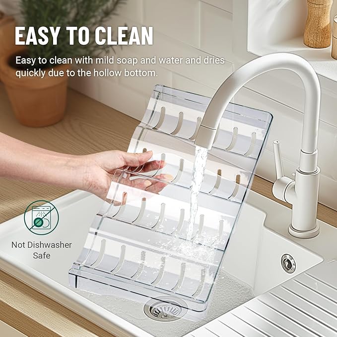 Large Tumbler Organizer for 8 Stanley Cup, Kitchen Organizers and Storage for Stanley Cup Accessories, Stackable Water Bottle Organizer Fits 20/30/40 oz Cup, Good for Fridge Kitchen Storage