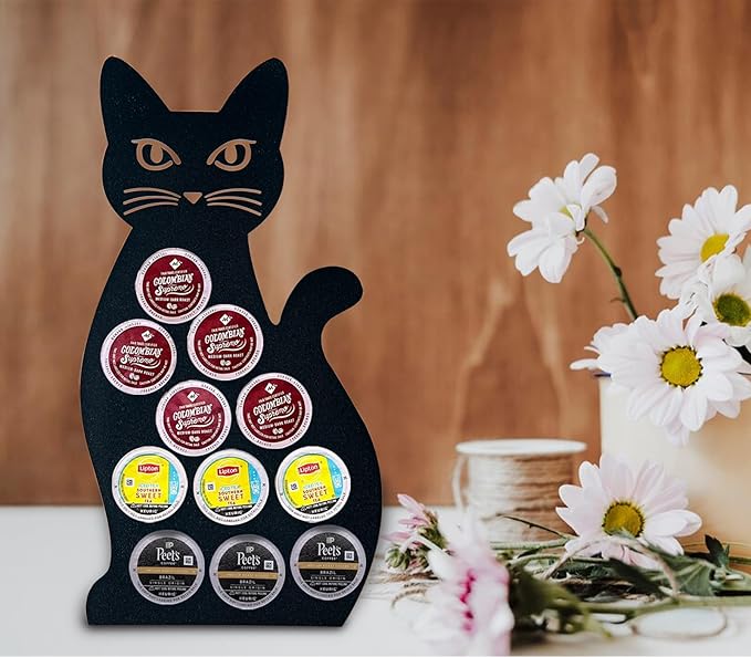 Cat Coffee Pod Holder For K Cup Holder Black Coffee Pod Organizer K Pod Holder For Counter