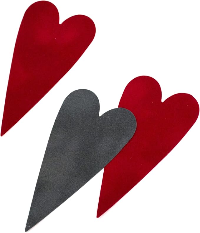 S.E.I Tomato Velvet Paper, Felt Fabric For Drawer and Jewelry Box Liner, 12" x 12" - 12 Sheets