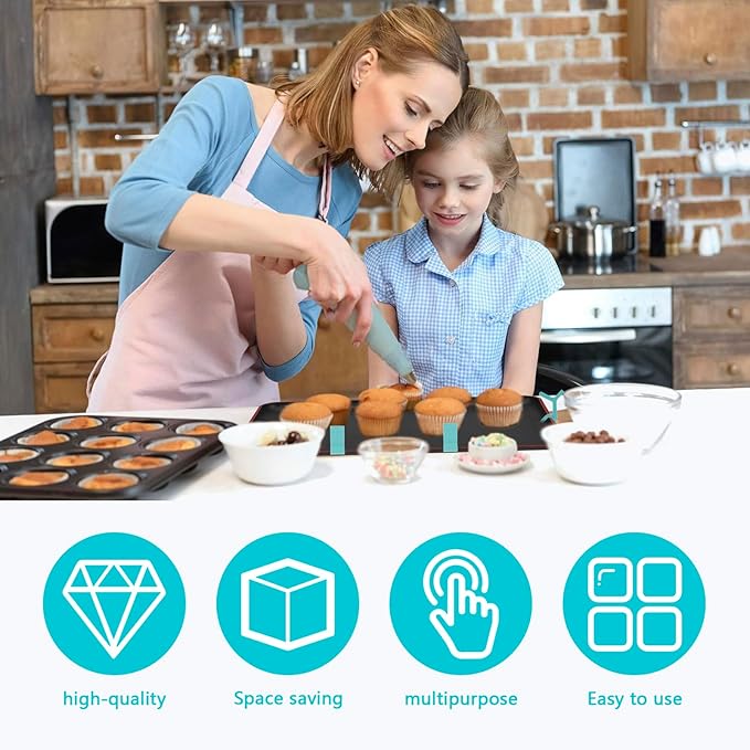 16Pcs Baking Sheet Stackers, Space-Saving Tray Stackers, Reusable Trays Stacking Holder, Kitchen Countertop for Canteens Fast Food Restaurants，Multipurpose Baking Tray Stackers for Freeze Dryer Trays