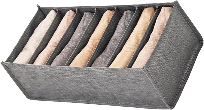Clothing Storage Box Non Woven Fabric Drawer Design Divider Compartments Space Saving For Underwear Socks Pants Ties Scarves