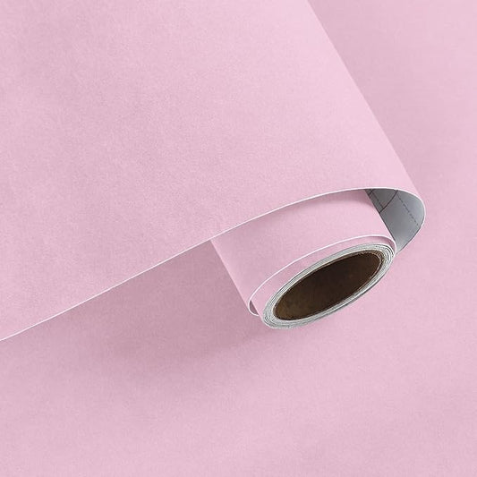 VaryPaper Self Adhesive Pink Velvet Drawer Liner 15.7" x 78.7" Soft Fabric Flocking Contact Paper for Cabinets Shelves Jewelry Box Liner Felt Lining Velvet Wallpaper Peel and Stick for Nursery Bedroom