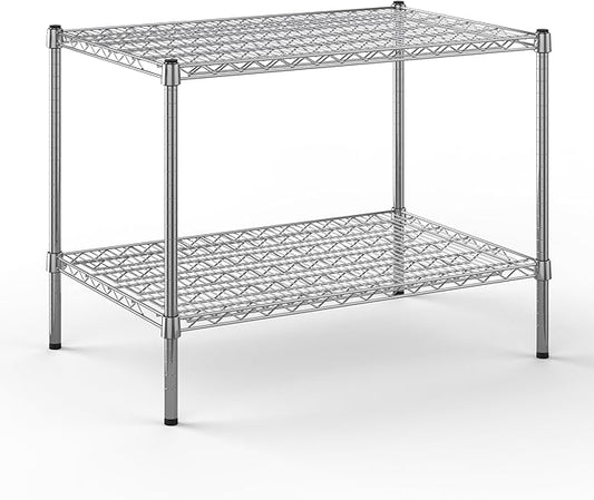 24" Deep x 36" Wide x 27" Height Wire Shelving Kit | 2-Tier | NSF Commercial Storage Rack Unit