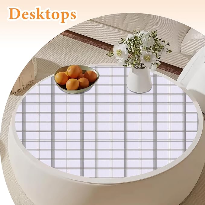 Shelf Liner for Kitchen Cabinets Non Adhesive Drawer Liner Non-Slip Thickened Shelf Liner Paper Strong Easy to Clean for Tool Box Refrigerator with Knife and Tape Measure, White Square,17.3 x 236.2 IN