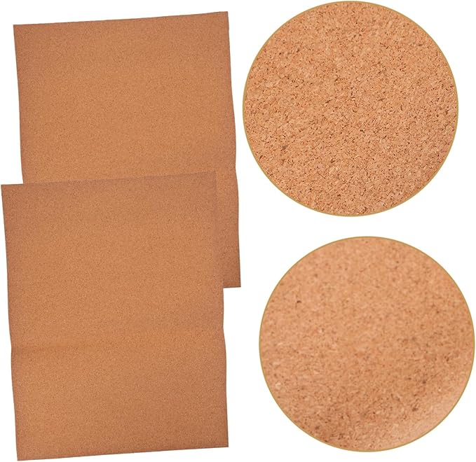 OSOLADY 2sheets Cork Drawer Liner Replacement Cork Liners for Kitchen Cabinets and Shelves