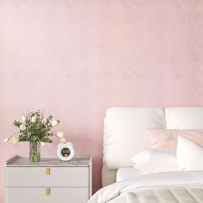 CHIHUT Light Pink Self Adhesive Velvet Flocking Liner for Jewelry Drawer Shelf Liner Thick Soft Fabric Felt Drawer Liner Sticker 12”x472” Colored Velvet Peel and Stick Wallpaper for Bedroom Dresser