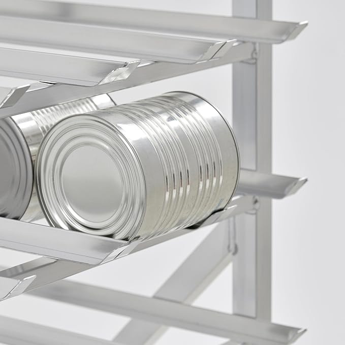 Full Size Mobile Aluminum Commercial Can Rack - Fully Welded (32L-040)