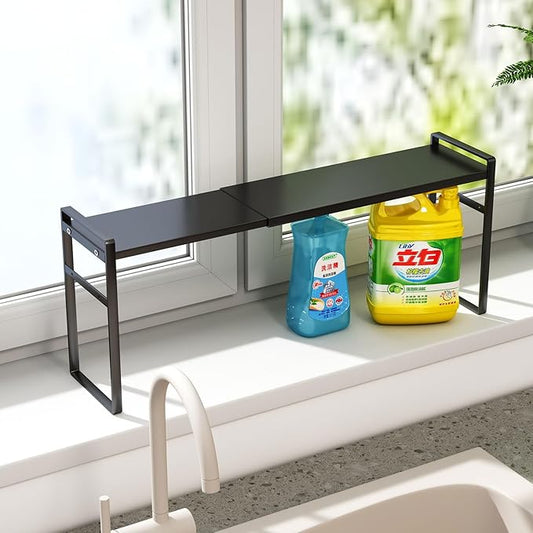 1pcs Small Narrow Tall Shelf for Windowsill Kitchen Organizer Window Sill Plant Shelf Stackable Shelves Bathroom Sill Thin Shelves for Narrow Spaces Counter Top Racks