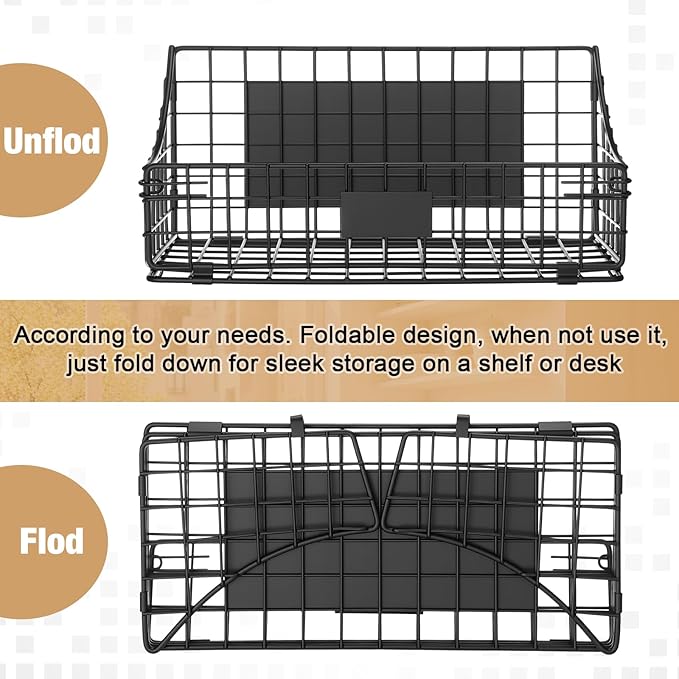 Shimeyao 2 Pcs Magnetic Shelf for Fridge Versatile Magnetic Basket Hanging Wall Organizer for Fridge Fruit Potato and Onion Storage Bins Wire Basket for Storage Pantry for Kitchen Counter Cabinet