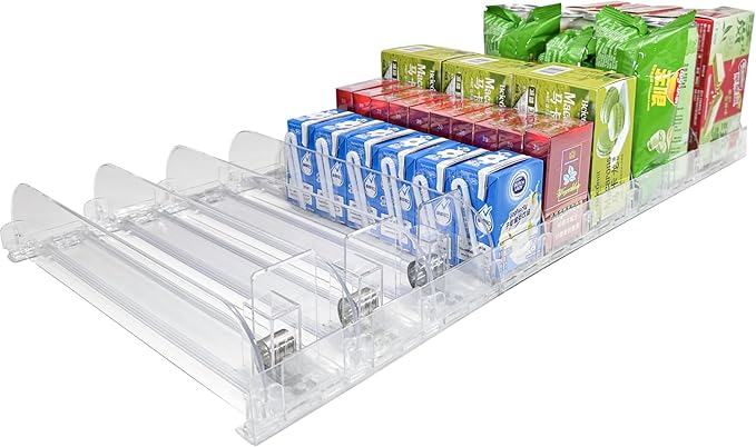 9-Pack Spring-Loaded Shelf Pusher System for Retail - Adjustable Width Fits Supermarket/Store/Pharmacy, Auto-Push Snack, Cigarette & Medicine Display Organizer, Durable Shelf Merchandiser