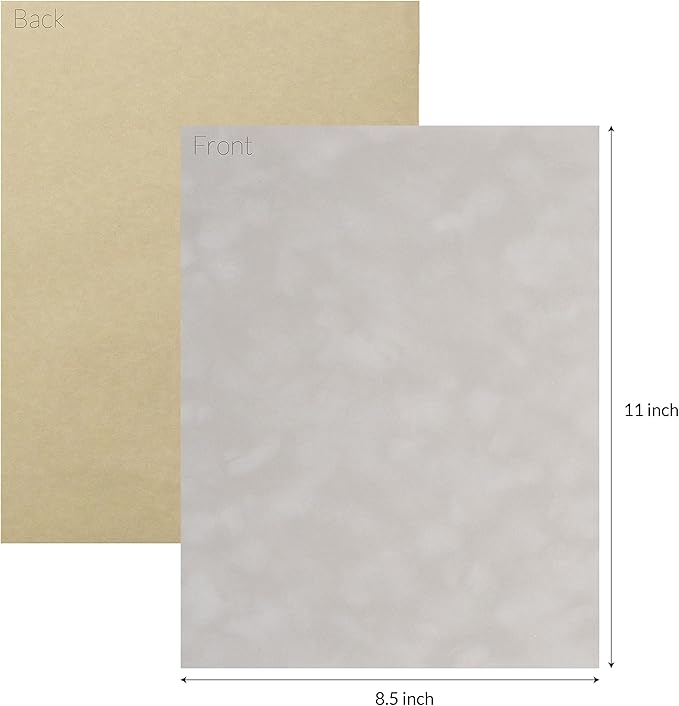 S.E.I Dolphin Velvet Paper, Felt Fabric For Drawer and Jewelry Box Liner, 8.5" x 11" - 12 Sheets