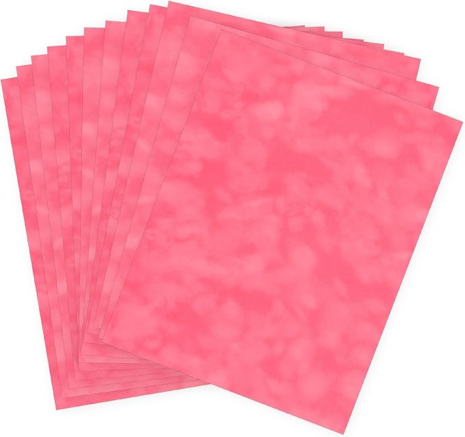 S.E.I Salmon Velvet Paper, Felt Fabric For Drawer and Jewelry Box Liner, 8.5" x 11" - 12 Sheets
