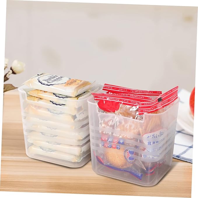 ERINGOGO 2pcs Translucent Fridge Side Door Storage Box Vertical Refrigerator Organizer Bins for Home Kitchen for Seasoning Vegetables and Fruits Storage Easy