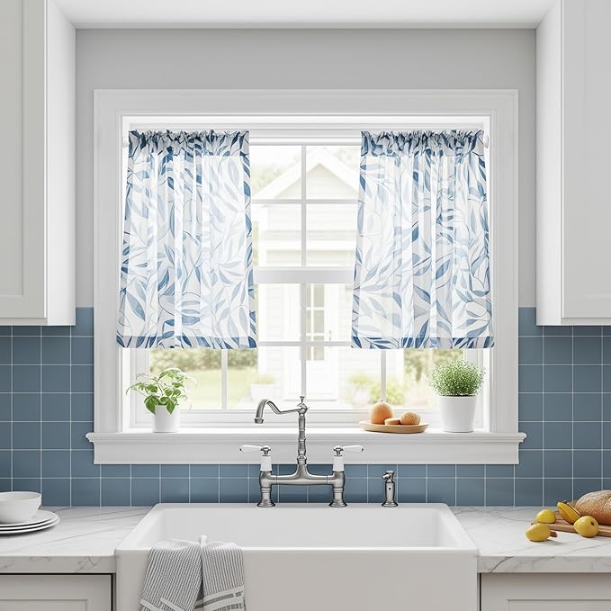 4Pack Spring Tension Curtain Rods 23 to 46 Inch,White Small Tension Rod Spring Curtain Rod No Drilling,Adjustable Short Curtain Rods for Window,Kitchen,Closet,Doorway