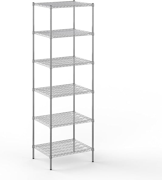 24" Deep x 30" Wide x 96" Height Wire Shelving Kit | 6-Tier | NSF Commercial Storage Rack Unit