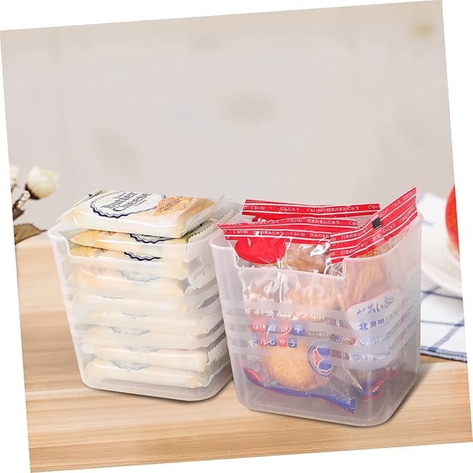 ULTECHNOVO 10pcs Refrigerator Storage Box Hanging Organizer Bins for Condiments Fruits and Vegetables Space-Saving Kitchen Accessory for Organized Fridge