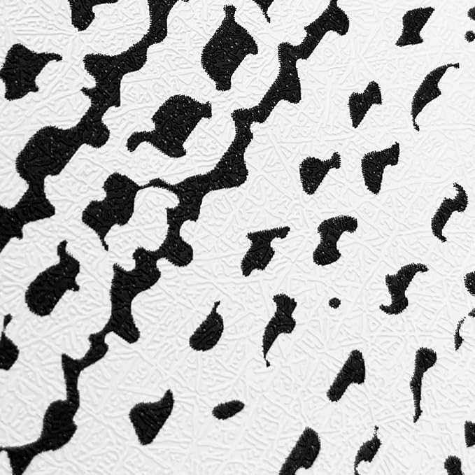 Yifasy 32.8ft Roll Black and White Shelf Liner Peel and Stick Wallpaper Decor Wall Furniture Drawer Lining Paper Waterproof 17.7 Inch Wide (L-393.7x17.7 Inch)
