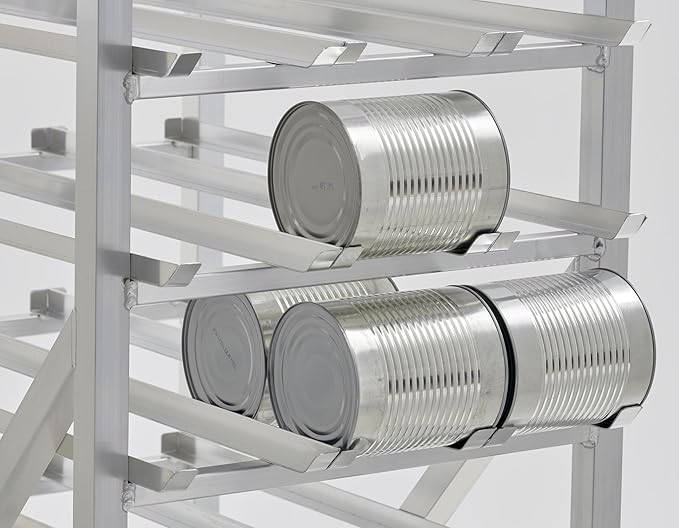 Full Size Mobile Aluminum Commercial Can Rack - Fully Welded (32L-040)