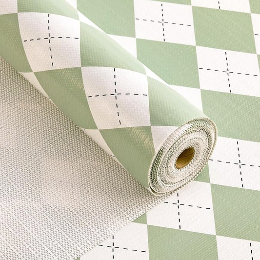 MIAONET Sage Green Shelf Liner for Kitchen Cabinets 12" x 240" Non-Adhesive Non-Slip Drawer Liners for Dresser, Waterproof Washable Paper, Durable Protector Mat for Pantry Shelves Cupboards
