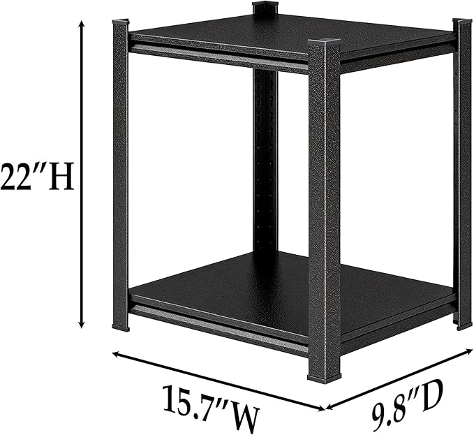 Kitchen Storage Shelves, Heavy Duty 5-Tier Kitchen Shelving, Metal Storage Unit with Adjustable Shelves, Free Standing Pantry Organization Shelf (15.7" W × 9.8" D × 22" H)