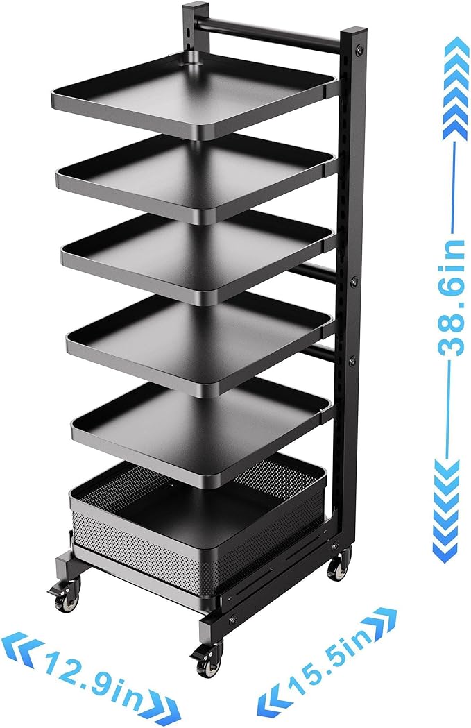 6-Tier Multifunctional Adjustable Pan & Pot Rack for Cabinet (Floor pot rack 6-tier)