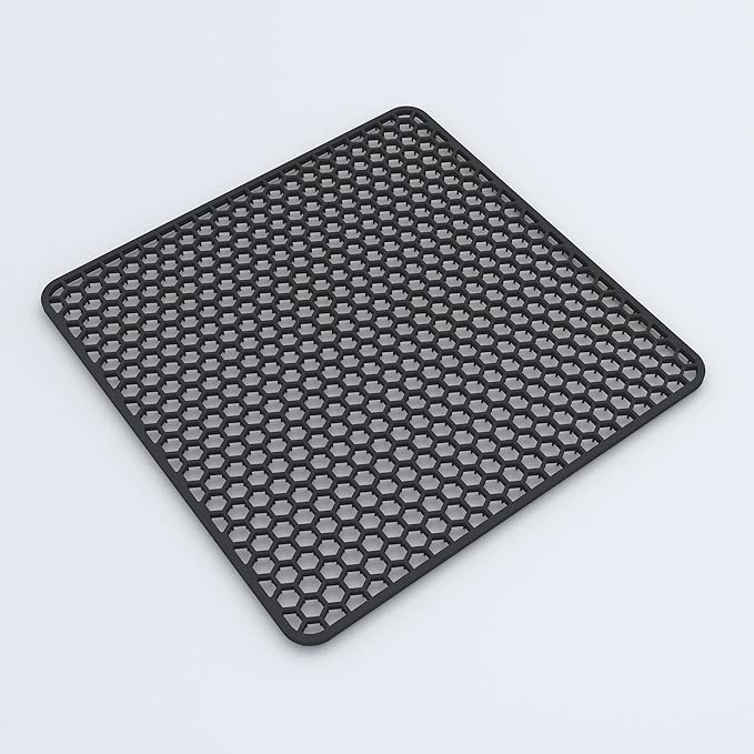 LONGFITE Large Sink Mat Dish Drying Mat Multipurpose Silicone Kitchen Draining Trivet Pad Protector Heatproof and Antiskid