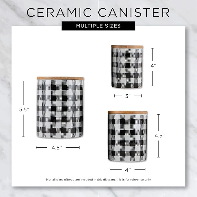 DII Kitchen Accessories Retro Collection, Ceramics, Canister Set, Artichoke, 3 Piece