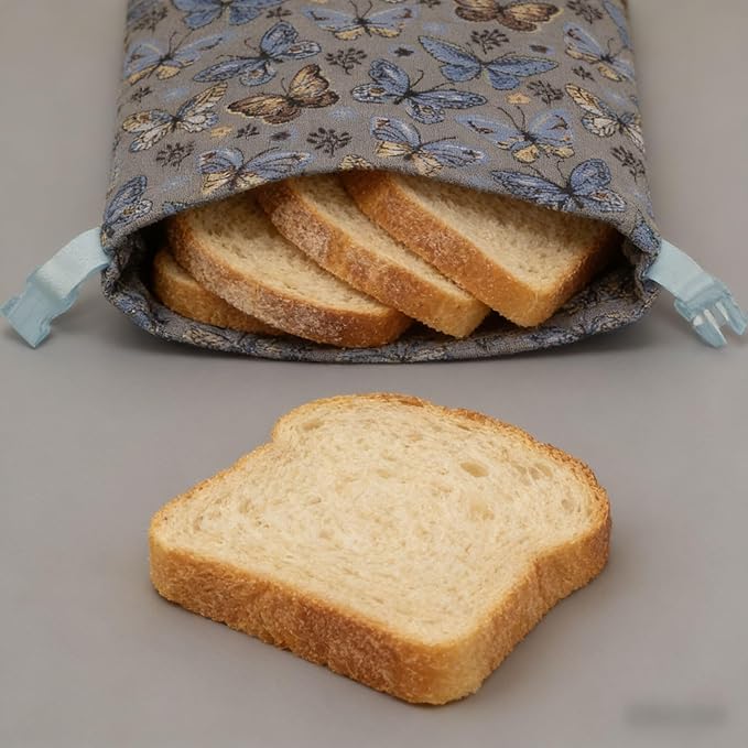 Strong Hammer Bread Bags: Ultimate Sourdough Storage & Freezer Bag | Reusable Cotton Beeswax Wraps with Liner Keep Homemade, Baguette Bread Fresh Longer