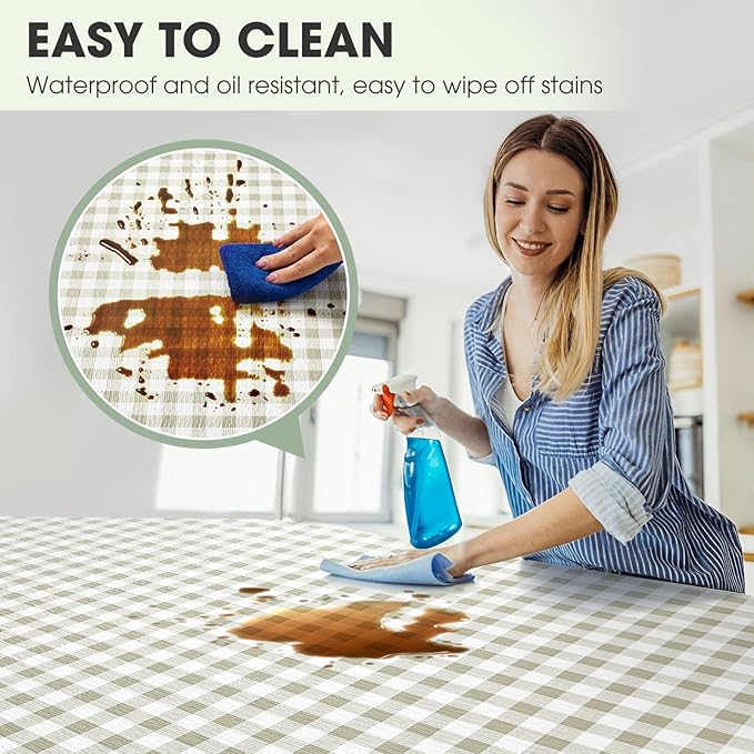 ALIUNI Drawer and Shelf Liner, Non-Slip Kitchen Cabinet Liners Non-Adhesive Thick Strong Grip Waterproof Washable Mats Protect Dresser Shelves Cupboard Bathroom Cabinets, Yellow Plaid, 18 in X 10 FT