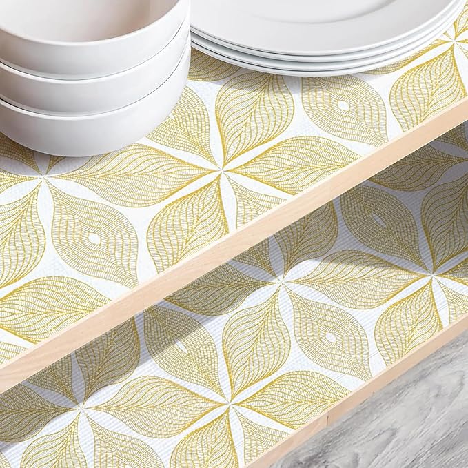 Drawer and Shelf Liner for Kitchen Cabinets Non Adhesive Cabinet Liner Strong Grip Waterproof Kitchen Drawer Liner for Shelves,Refrigerator,Dresser,Cupboard Liners,Easy to Clean 12In x 10Ft
