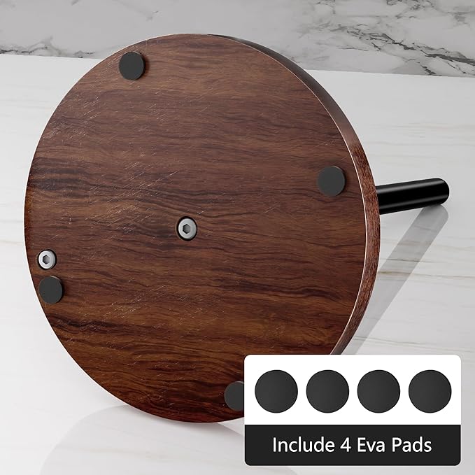 Wooden Paper Towel Holder Countertop - Kitchen Paper Towel Holder Stainless Steel with Real Wood Base, Farmhouse Paper Towel Roll Dispenser Fits Standard and Jumbo Size Paper Towels.