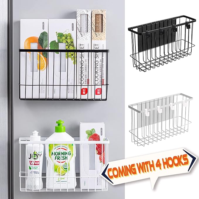 Buyyyit Magnetic Basket Fridge Lint Bin Dryer Ball Holder Laundry Room Organization Home Storage for Class Office School