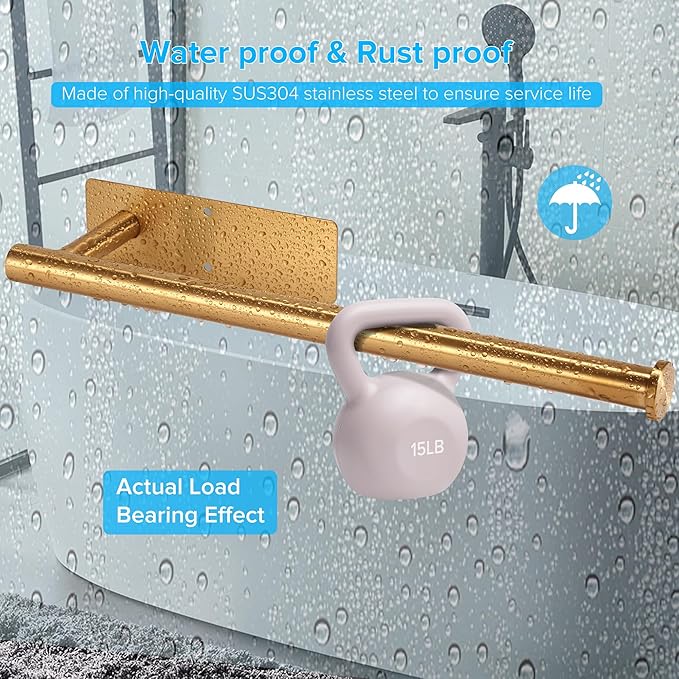 2nd Gen Paper Towel Holder Under Cabinet No Drilling, [More Studry] Self Adhesive or Drilling Paper Towel Holder Wall Mount for Kitchen, RV, [Fit Mega PapAer Towel Roll] SUS304 Stainless Steel
