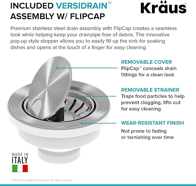 KRAUS Kitchen Sink Bellucci 32” Undermount Workstation Granite, Metallic Gray, Accessories, KGUW2-33MGR