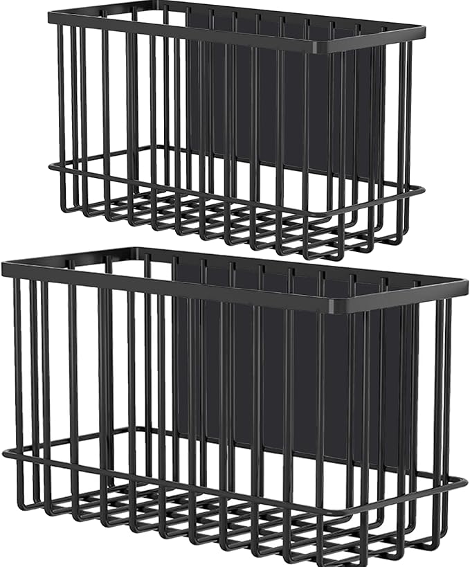 Buyyyit Magnetic Basket Fridge Lint Bin Dryer Ball Holder Laundry Room Organization Home Storage for Class Office School