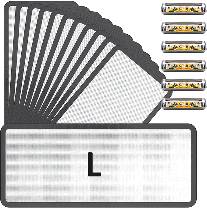 12 Pcs Large Silicone Mats Compatible with Harvest Right Freeze Dryer Gray Large Trays Silicone Mats Reusable Baking Sheet Durable Easy Clean No Stick Drying Liner for Kitchen
