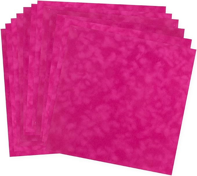 S.E.I Raspberry Velvet Paper, Felt Fabric For Drawer and Jewelry Box Liner, 12" x 12" - 12 Sheets