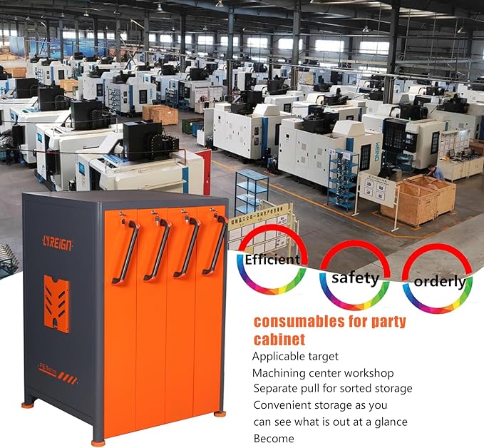 Large Capacity CNC Tool Holder Vertical Drawer Cabinet, Multi-Purpose CNC Tool Storage Cabinet, CNC Tool Storage Rack Equipment for Workers Warehouses Machining Centers